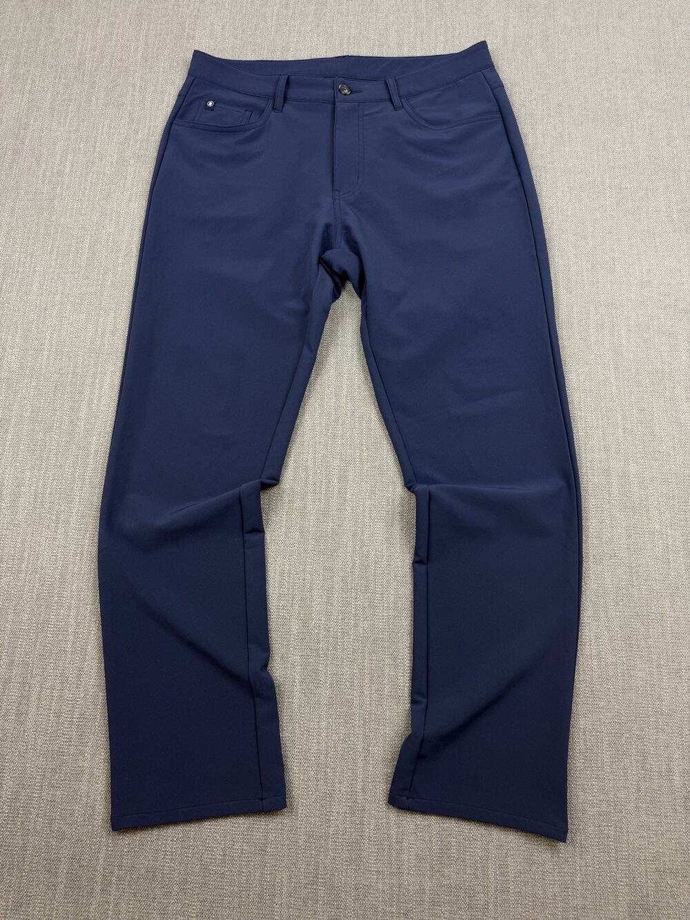Turtleson Golf Pants Men’s 34x30 Navy Performance Stretch 5 Pocket Flat Front